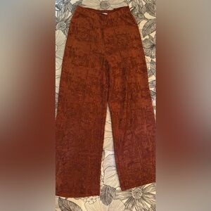 Zara Jacquard Wide Leg Pants